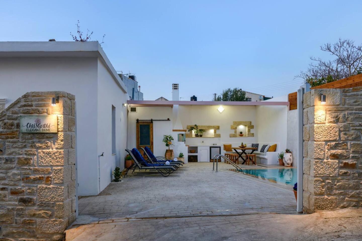 Chrisanthi Elegant Villa Пицидия Экстерьер фото